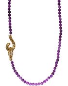 Kara Ross Amethyst Beaded Necklace - Lyst