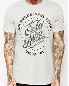 Diesel T-Balder T-Shirt Only The Brave Print - Lyst
