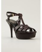 Saint Laurent 'Tribute' Sandals - Lyst