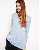 Asos Tunic Sweater In Textured Fabric - Lyst
