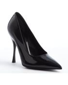 Dolce & Gabbana Black Leather Pointed Toe Pumps - Lyst