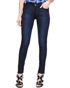 True Religion Halle Super Skinny True Blue - Lyst