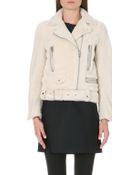 Acne Studios Shearling Biker Jacket - Lyst