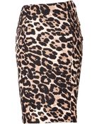 Steffen Schraut Animal Print Pencil Skirt - Lyst