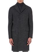 Faconnable Checked Coat - Lyst