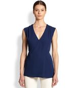 Derek Lam Silk Wrap Top - Lyst