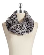 Steve Madden Leopard Print Cowl Scarf - Lyst