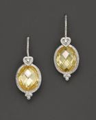 Judith Ripka Oval Stone Earrings - Lyst