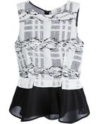 Prabal Gurung Peplum Top - Lyst