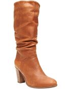 Steve Madden Lorreta High-Heel Leather Boots - Lyst