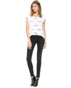 Zoe Karssen Bat Allover Tee - White - Lyst