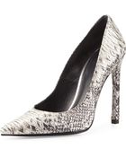 Stuart Weitzman Queen Python-print Pump - Lyst