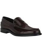 Tod's Leather Penny Loafer - Lyst