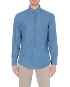 Brunello Cucinelli Chambray Regular-fit Shirt - For Men - Lyst