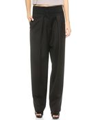 3.1 Phillip Lim Wide Leg Trousers - Black - Lyst