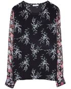 Equipment Liam Tee with Contrast Sleeves - Lyst
