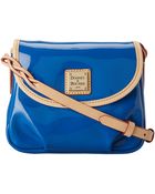 Dooney & Bourke Patent Flap Pleated Crossbody - Lyst
