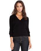 Kingsley Cashmere V Neck Sweater - Lyst