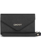 DKNY Saffiano Leather Iphone Purse - Lyst