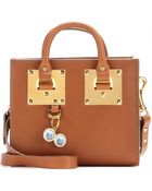 Sophie Hulme Box Tote Leather Bag - Lyst