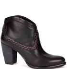 Ugg Charlotte Leather Ankle Boots - Lyst