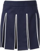 Kenzo Pleated Mini Skirt - Lyst