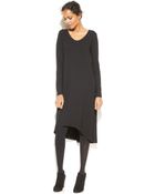 Eileen Fisher Long-Sleeve High-Low Dress - Lyst
