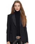 Polo Ralph Lauren Silk-Trim Wool Jacket - Lyst