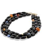 David Yurman Dy Signature Bead Necklace In Gold - Lyst