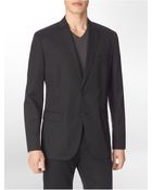 Calvin Klein White Label Classic Fit 2-Button Twill Suit Jacket - Lyst