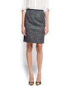 Mango Midi Skirt Wool - Lyst
