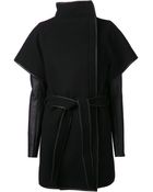 Gareth Pugh Contrast Sleeve Coat - Lyst