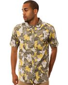 LRG The Woodgrain Camo Ss Buttondown Shirt - Lyst