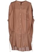 High Short Dress - Lyst