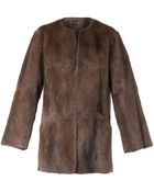 Isabel Marant Adele Fur and Knitted Jacket - Lyst