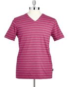 Hugo Boss Striped T- Shirt - Lyst