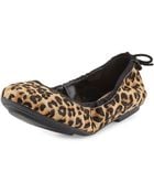 Cole Haan Ashlyn Leopard-Print Calf Hair Ballet Flat - Lyst