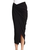 Donna Karan New York Draped Sarong Skirt - Lyst