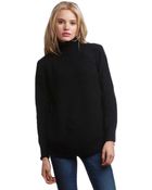 525 America Thermal Stitch Turtleneck Sweater - Lyst