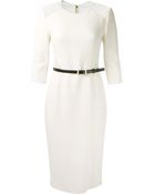 Jason Wu Ivory Crepe And Lace Shift Dress - Lyst