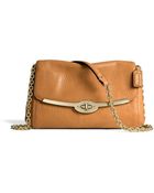Coach Madison Chain Crossbody In Leather - Lyst