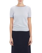 The Row Short-Sleeve Brooke Sweater - Lyst