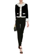 Moschino Jacket With Ruffle Trim - Lyst