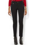 Lauren by Ralph Lauren Stretch Cotton Skinny Pant - Lyst