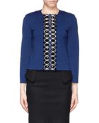 St. John Hand Beaded Milano Knit Jacket - Lyst