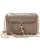 Rebecca Minkoff Mini Mac Bag Taupe - Lyst