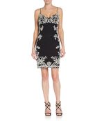 Aidan Mattox Sequined Cocktail Dress - Lyst