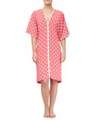 Natori Polka Dot Short Caftan - Lyst