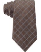 DKNY Graphic Grid Slim Tie - Lyst