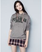 Pull&Bear Hooded Sweatshirt - Lyst